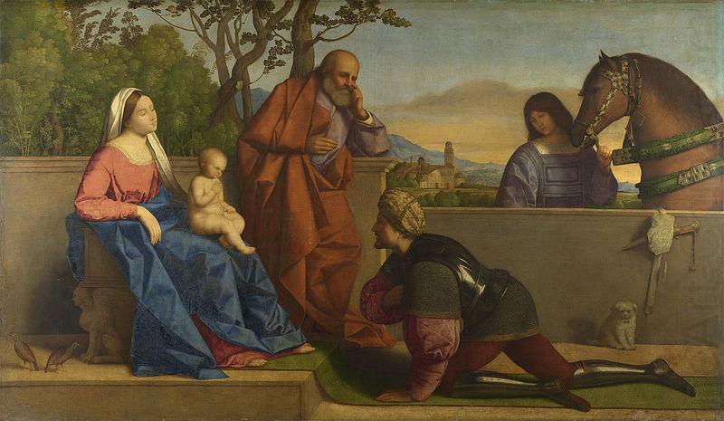 A Warrior adoring the Infant Christ and the Virgin, Vincenzo Catena